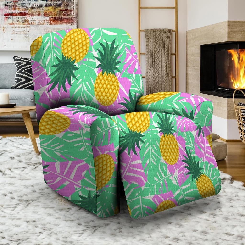 Pineapple Print Recliner Cover-grizzshop