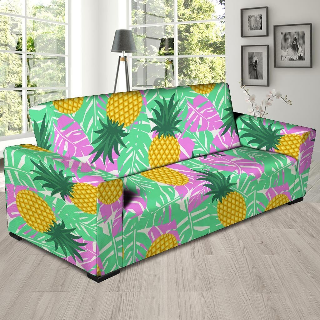 Pineapple Print Sofa Cover-grizzshop