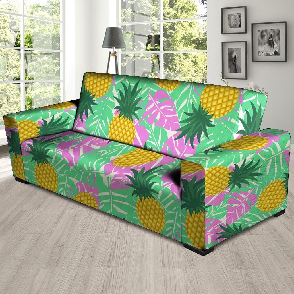 Pineapple Print Sofa Cover-grizzshop