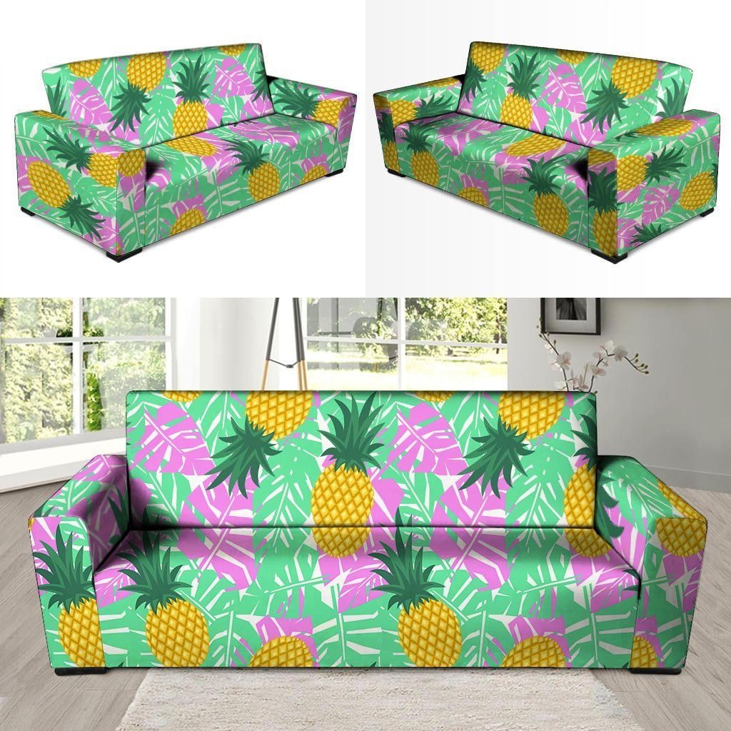 Pineapple Print Sofa Cover-grizzshop