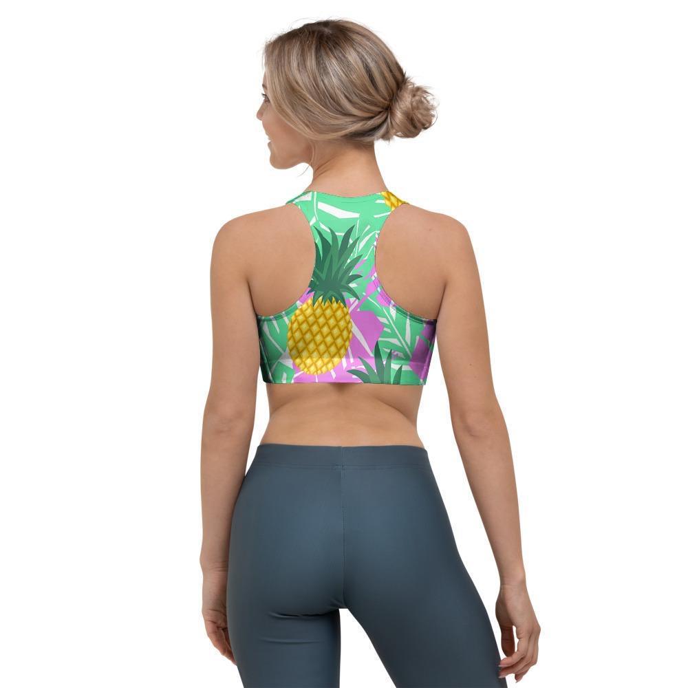 Pineapple Print Sports Bra-grizzshop