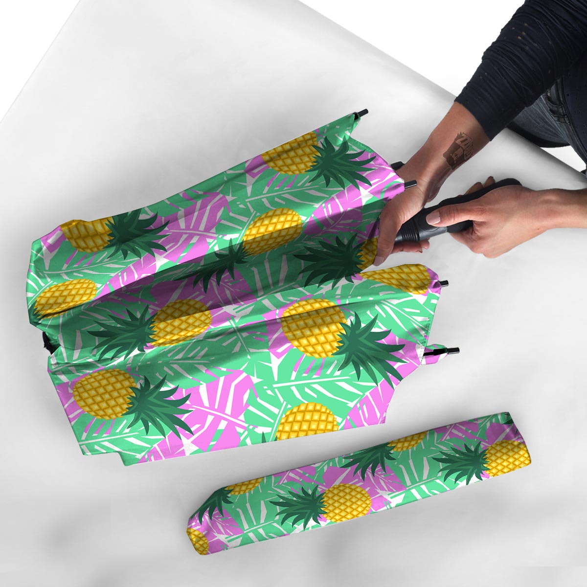 Pineapple Print Umbrella-grizzshop