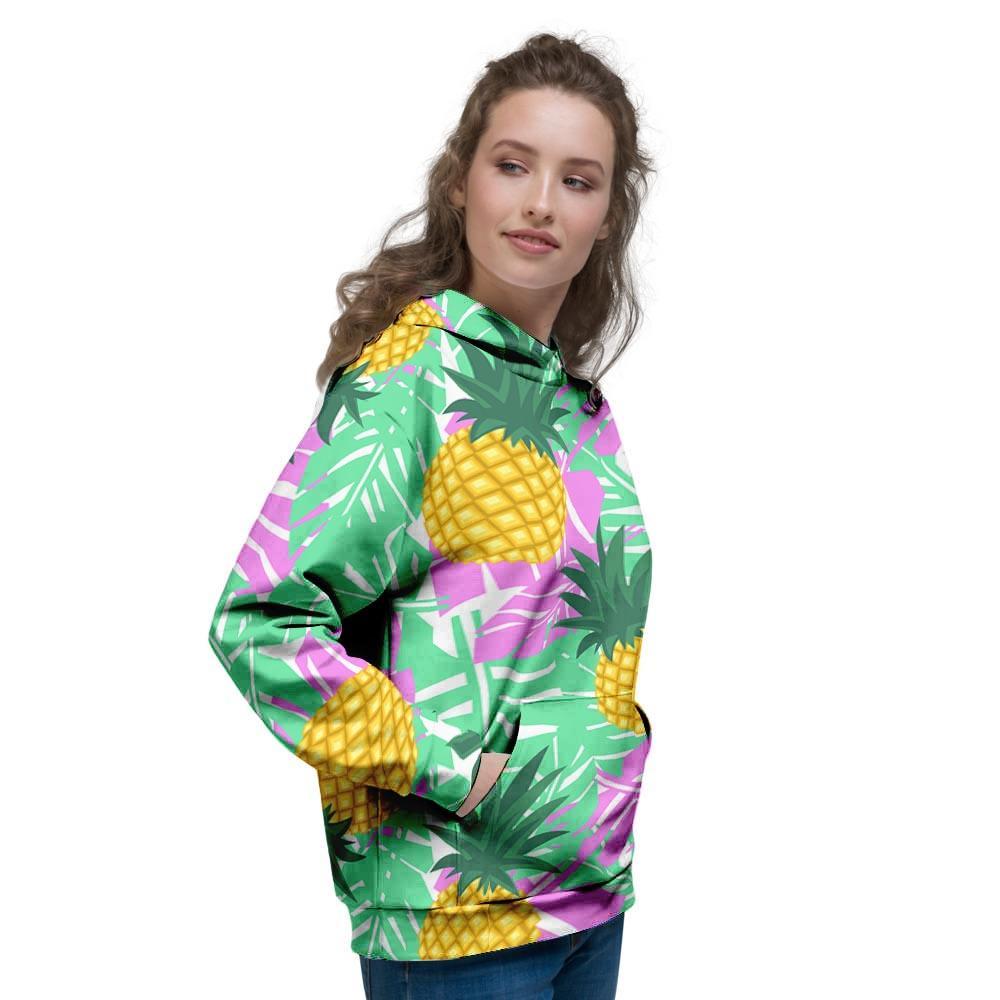 Pineapple Print Women's Hoodie-grizzshop