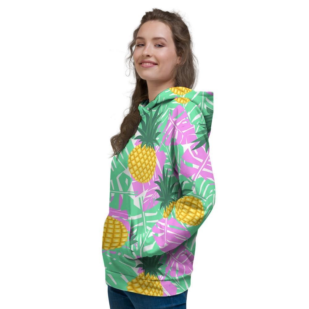 Pineapple Print Women's Hoodie-grizzshop