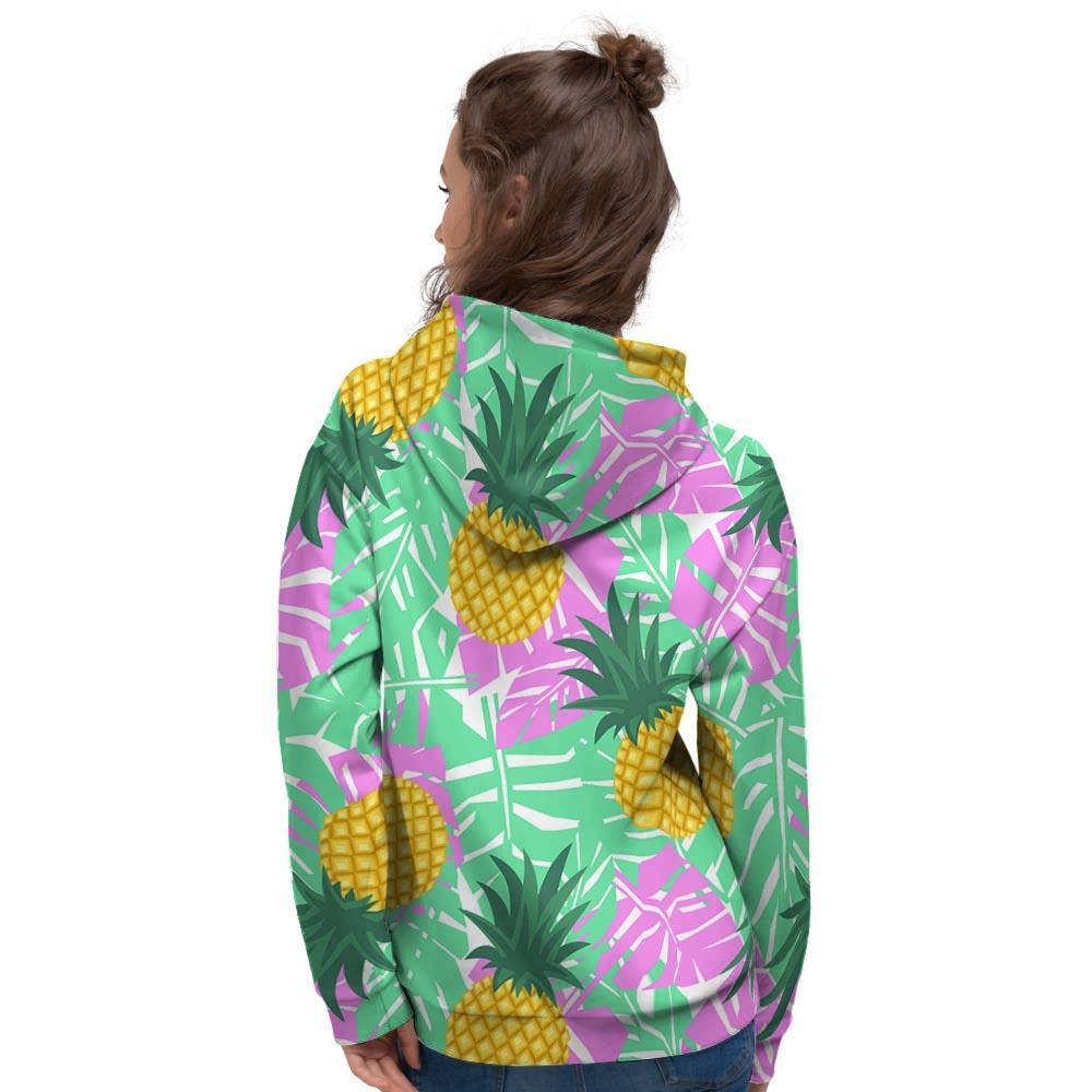 Pineapple Print Women's Hoodie-grizzshop