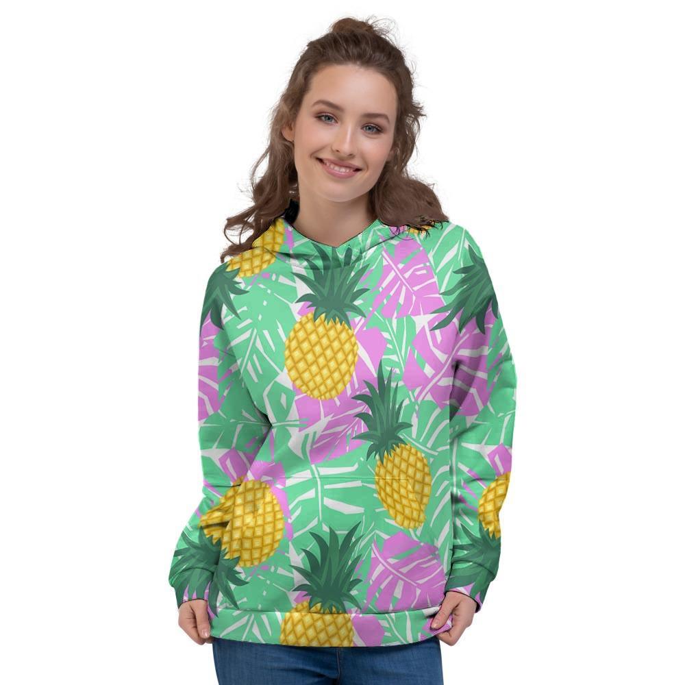 Pineapple Print Women's Hoodie-grizzshop