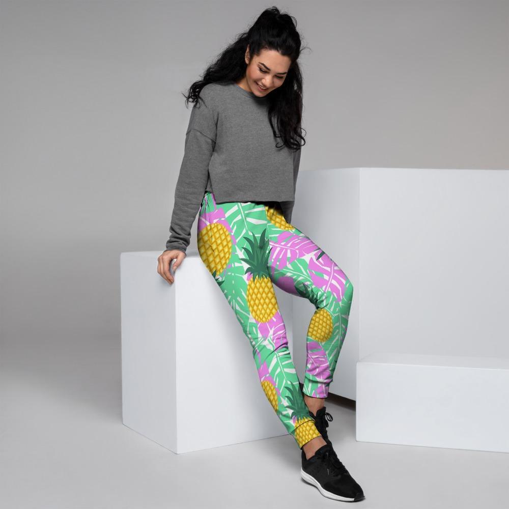 Pineapple Print Women's Joggers-grizzshop