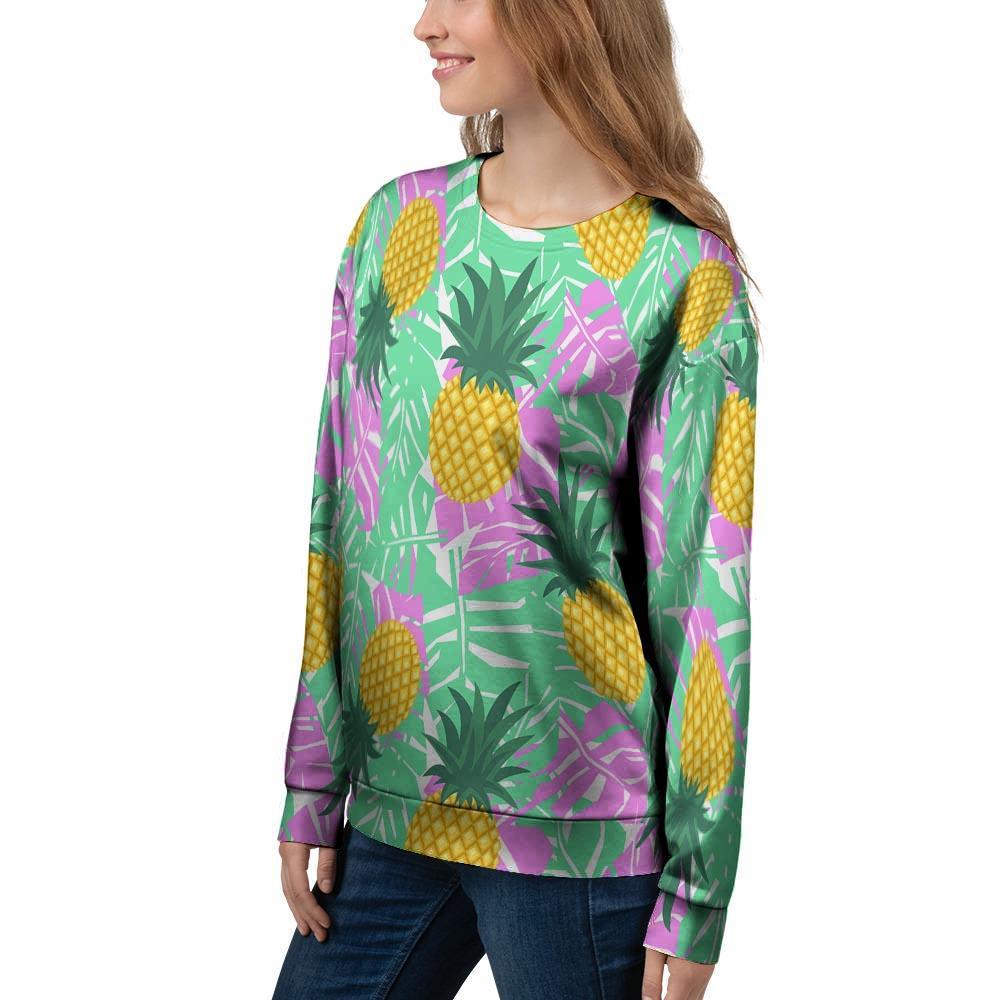 Pineapple Print Women's Sweatshirt-grizzshop