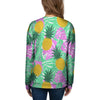 Pineapple Print Women's Sweatshirt-grizzshop