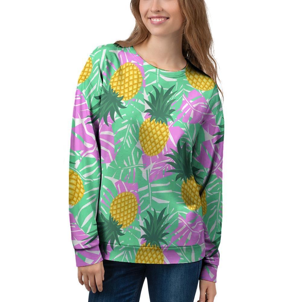 Pineapple Print Women's Sweatshirt-grizzshop