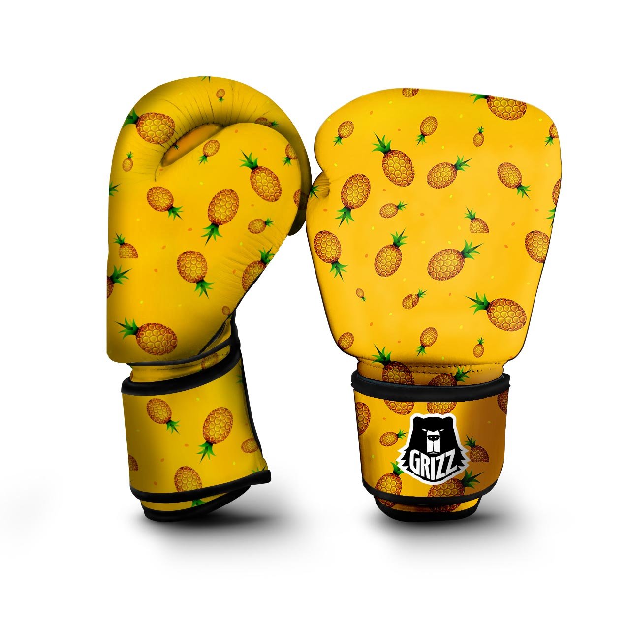 Pineapple Sand Beach Print Pattern Boxing Gloves-grizzshop