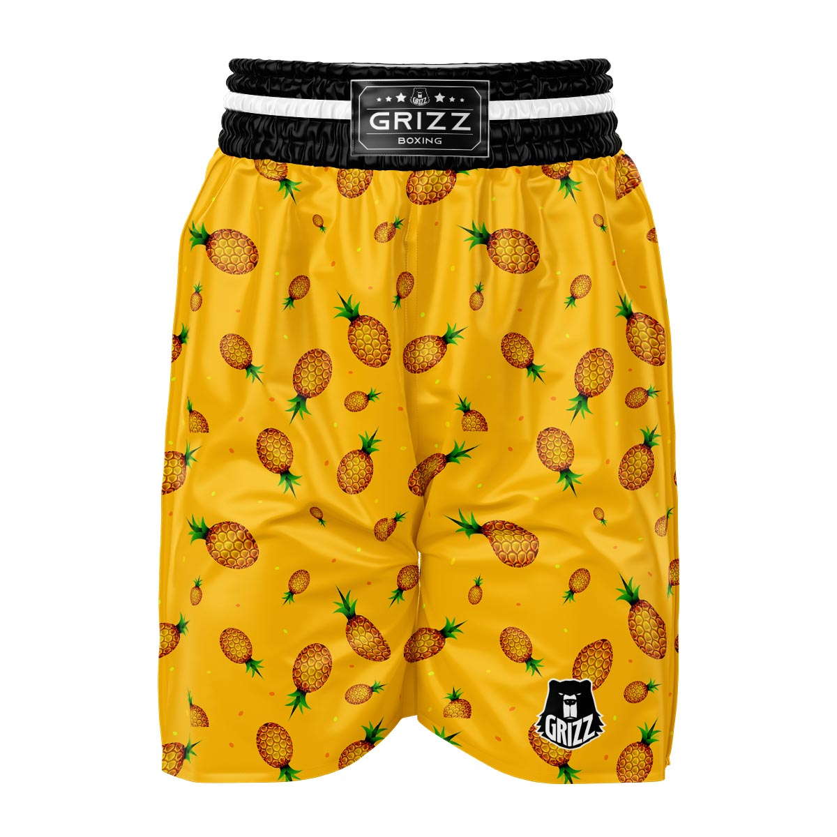Pineapple Sand Beach Print Pattern Boxing Shorts-grizzshop