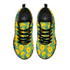 Pineapple Sliced Print Pattern Black Sneaker-grizzshop