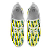 Pineapple Striped Yellow Print Pattern White Athletic Shoes-grizzshop