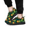 Pineapple Summer Print Pattern Black Sneaker-grizzshop