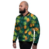 Pineapple Summer Print Pattern Men's Bomber Jacket-grizzshop