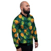 Pineapple Summer Print Pattern Men's Bomber Jacket-grizzshop