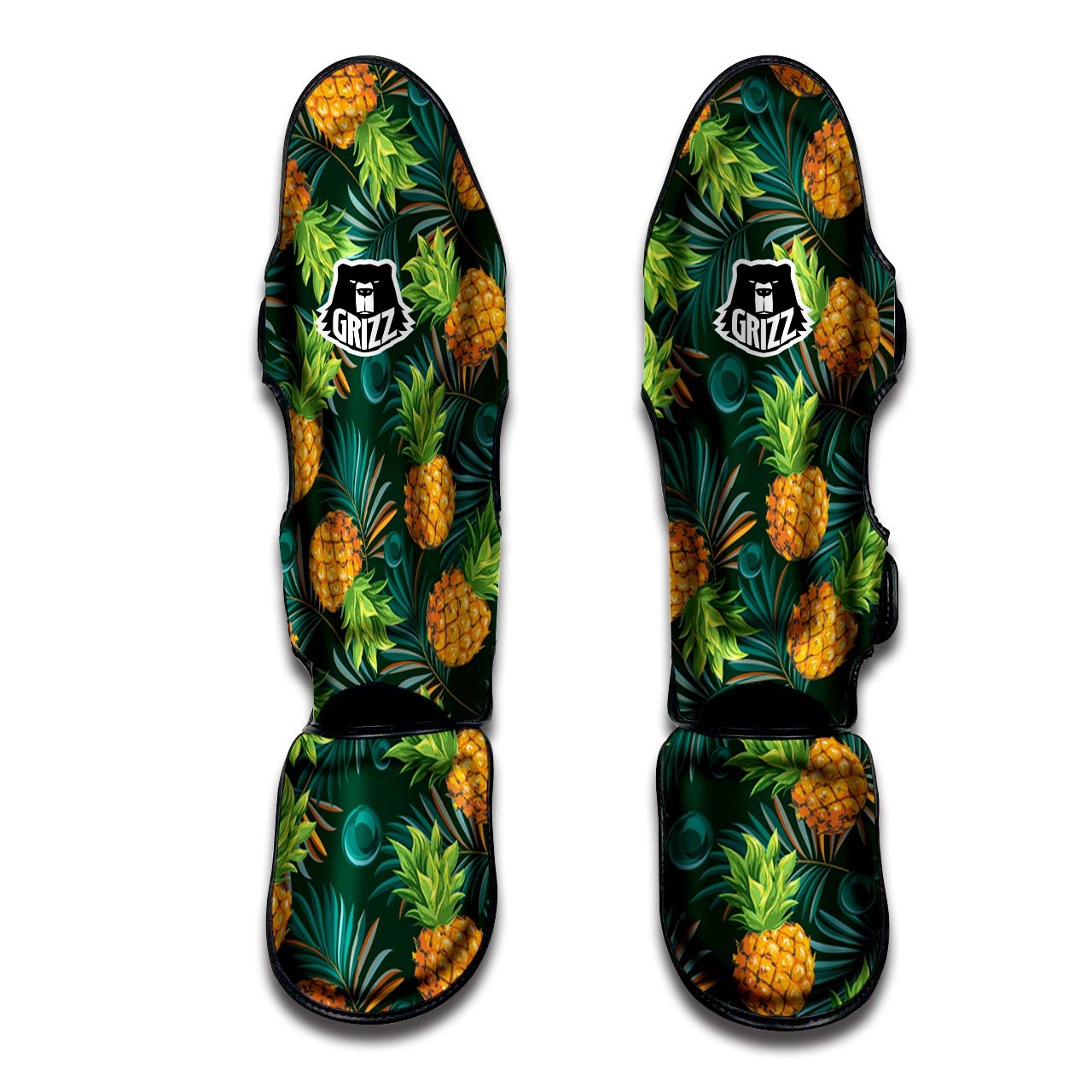 Pineapple Summer Print Pattern Muay Thai Shin Guards-grizzshop