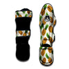 Pineapple White Print Pattern Muay Thai Shin Guards-grizzshop