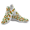 Pineapple White Print Pattern White Athletic Shoes-grizzshop