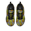 Pineapple White Zig Zag Print Pattern Black Sneaker-grizzshop