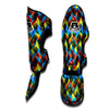 Pineapple Zigzag Print Pattern Muay Thai Shin Guards-grizzshop