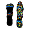 Pineapple Zigzag Print Pattern Muay Thai Shin Guards-grizzshop