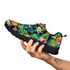 Pineapples Tropical Print Pattern Black Sneaker-grizzshop