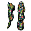 Pineapples Tropical Print Pattern Muay Thai Shin Guards-grizzshop