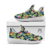 Pineapples Tropical Print Pattern White Athletic Shoes-grizzshop