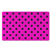 Pink And Black Polka Dot Door Mat-grizzshop