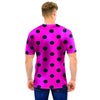 Pink And Black Polka Dot Men T Shirt-grizzshop