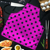 Pink And Black Polka Dot Men's Apron-grizzshop