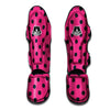 Pink And Black Polka Dot Muay Thai Shin Guard-grizzshop