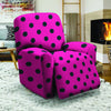 Pink And Black Polka Dot Recliner Cover-grizzshop