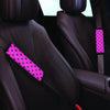 Pink And Black Polka Dot Seat Belt Cover-grizzshop