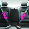 Pink And Black Polka Dot Seat Belt Cover-grizzshop