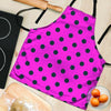 Pink And Black Polka Dot Women's Apron-grizzshop