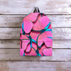 Pink And Blue Butterfly Print Backpack-grizzshop