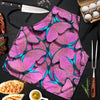 Pink And Blue Butterfly Print Men's Apron-grizzshop