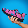 Pink And Blue Butterfly Print Men's Sneakers-grizzshop