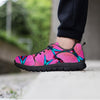 Pink And Blue Butterfly Print Men's Sneakers-grizzshop