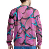 Pink And Blue Butterfly Print Men's Sweatshirt-grizzshop