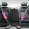 Pink And Blue Butterfly Print Seat Belt Cover-grizzshop