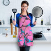 Pink And Blue Butterfly Print Women's Apron-grizzshop