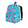 Pink And Blue Rose Floral Backpack-grizzshop