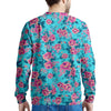 Pink And Blue Rose Floral Men's Sweatshirt-grizzshop