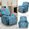 Pink And Blue Rose Floral Recliner Cover-grizzshop