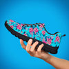 Pink And Blue Rose Floral Women's Sneakers-grizzshop