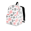 Pink And Grey Cow Print Backpack-grizzshop